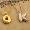 Pendant Necklace Copper Gold Plated Letter Balloon Shape Electroplating