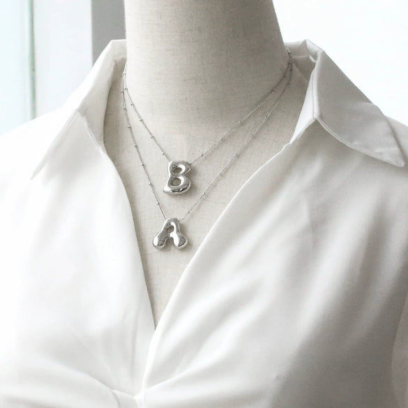 Pendant Necklace Copper Goldplated With Letters Numbers Text Pattern Ochain Style Simple Unisex