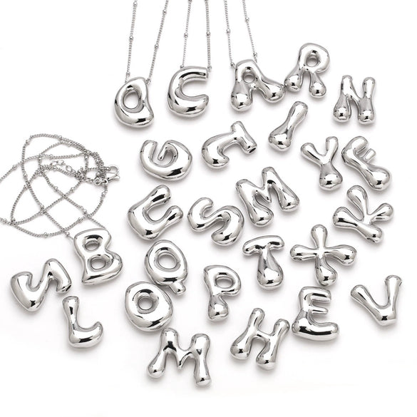 Pendant Necklace Copper Goldplated With Letters Numbers Text Pattern Ochain Style Simple Unisex