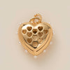 Pendant Necklace Copper Heart Shape Fruit Food Style Electroplating