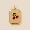 Pendant Necklace Copper Heart Shape Fruit Food Style Electroplating