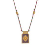 Pendant Necklace Copper Heart Shape Geometric Style Gold Plated