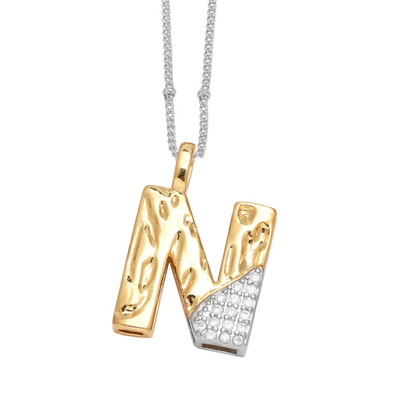 Pendant Necklace Copper Hiphop Minimalist With Letter Pattern Electroplated