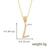 Pendant Necklace Copper Letter Jewelry Electroplating Allmatch Style