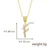 Pendant Necklace Copper Letter Jewelry Electroplating Allmatch Style