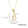 Pendant Necklace Copper Letter Jewelry Electroplating Allmatch Style