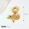 Pendant Necklace Copper Micropaved Zircon Wings Heart Constellation Shape Electroplating Style