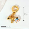 Pendant Necklace Copper Micropaved Zircon Wings Heart Constellation Shape Electroplating Style