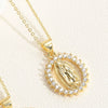 Pendant Necklace Copper Mixed Gem Inlay Devil's Eye Retro Electroplated Ochain For Women