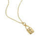 Pendant Necklace Copper Mixed Gem Inlay Fivepointed Star Heart Cross Lock Microinlay For Women