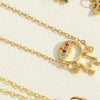 Pendant Necklace Copper Mixed Gem Micro Inlay Heart Star Animal Zodiac Style For Women