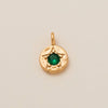 Pendant Necklace Copper Mixed Gemstone Inlay Geometric Square 12 Birthstone Women's Accessories