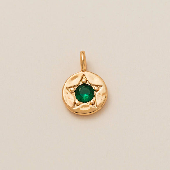 Pendant Necklace Copper Mixed Gemstone Inlay Geometric Square 12 Birthstone Women's Accessories