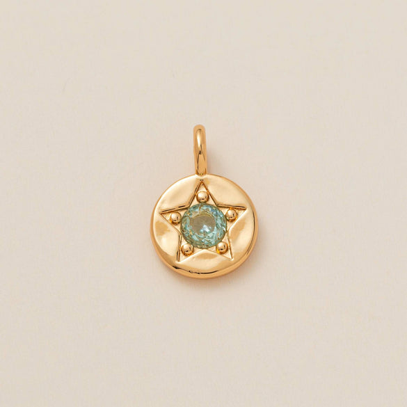 Pendant Necklace Copper Mixed Gemstone Inlay Geometric Square 12 Birthstone Women's Accessories