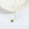 Pendant Necklace Copper Mixed Gemstone Setting Electroplating Daisy Shape Small Fish Design Women's