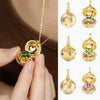 Pendant Necklace Copper Mixed Gemstone Setting Heart Geometric Vintage Electroplating
