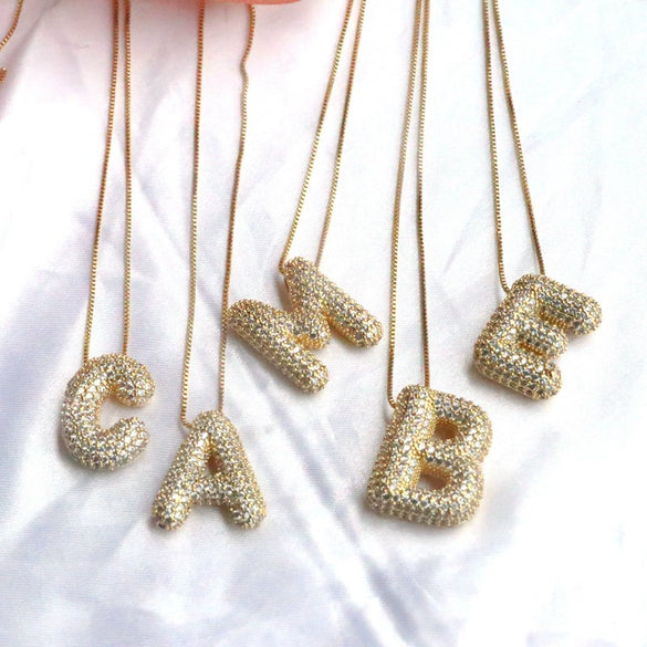 Pendant Necklace Copper Organic Glass Hiphop Style Microinlaid Letters Numbers Text Jewelry