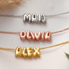 Pendant Necklace Copper Personality Electroplating Letters Numbers Text