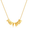 Pendant Necklace Copper Personality Electroplating Letters Numbers Text