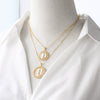 Pendant Necklace Copper Plated 18K Gold Geometric Heart Shape Unisex Electroplating