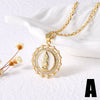 Pendant Necklace Copper Plated 18K Gold Geometric Heart Shape Unisex Electroplating