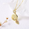 Pendant Necklace Copper Plated 18K Gold With Cartoon Characters U Shaped Design For Unisex