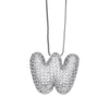 Pendant Necklace Copper Plated Real Gold Inlaid With Zircon Letter Design
