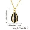 Pendant Necklace Copper Plated Real Gold Microinlaid Zircon Egg Geometric Light Luxury