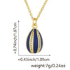 Pendant Necklace Copper Plated Real Gold Microinlaid Zircon Egg Geometric Light Luxury