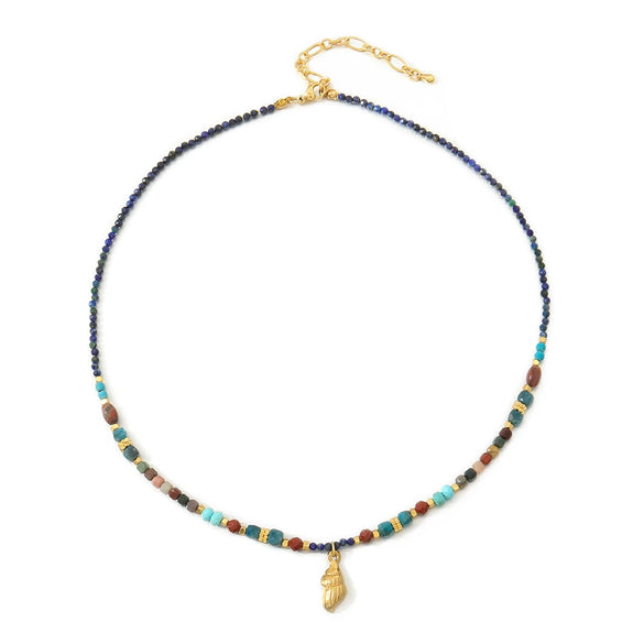 Pendant Necklace Copper Red Agate Elephant Handmade Geometric Leaves French Retro Style