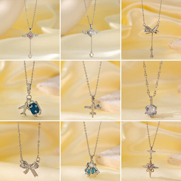 Pendant Necklace Copper Titanium Steel Micropaved Heart Shape Geometric Animal Zodiac For Women