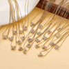 Pendant Necklace Copper Zirconia Letter Hip Hop Box Chain Women's