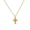 Pendant Necklace Copper Zirconium Birthstone Cross Electroplating Ochain For Women