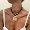 Pendant Necklace Cotton Alloy Heart Shape Flower Geometric Electroplating