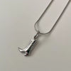 Pendant Necklace Cowboy Boots Style Copper Electroplated Jewelry