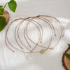 Pendant Necklace Crystal Wax Thread Stone Geometric Style