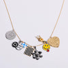Pendant Necklace Diy Accessories Zircon Pendant Eye Constellation Tarot Pendant Titanium Steel Geometric Diamond Gold Plated