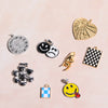 Pendant Necklace Diy Accessories Zircon Pendant Eye Constellation Tarot Pendant Titanium Steel Geometric Diamond Gold Plated