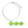 Pendant Necklace Flower Flannel Dripping Oil Clavicle Chain
