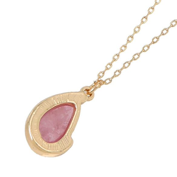 Pendant Necklace Geometric Fresh Green Titanium Steel Plated 18K Gold For Women