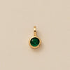 Pendant Necklace Glass Zircon Copper Electroplating Hexagonal Round Shape Birthstone December