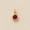 Pendant Necklace Glass Zircon Copper Electroplating Hexagonal Round Shape Birthstone December