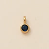 Pendant Necklace Glass Zircon Copper Electroplating Hexagonal Round Shape Birthstone December