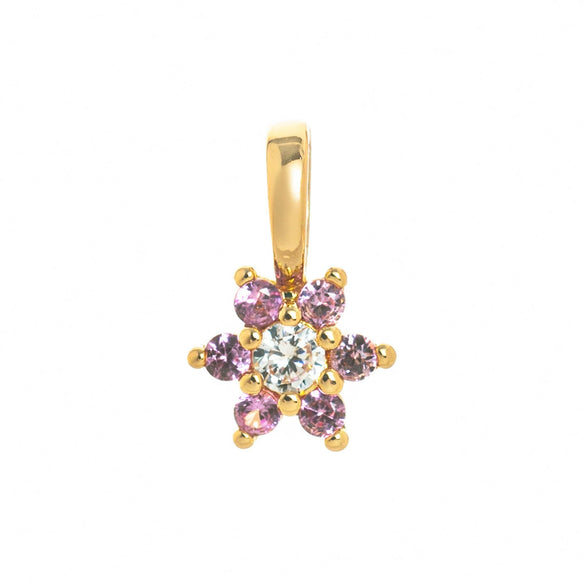 Pendant Necklace Glass Zircon Copper Electroplating Hexagonal Round Shape Birthstone December