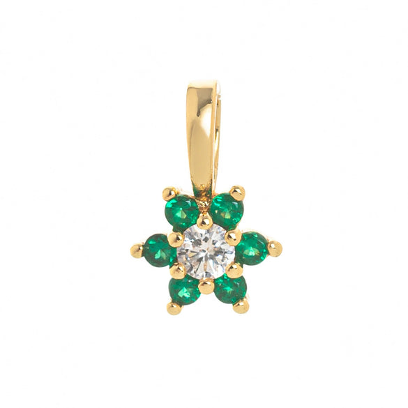 Pendant Necklace Glass Zircon Copper Electroplating Hexagonal Round Shape Birthstone December