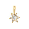 Pendant Necklace Glass Zircon Copper Electroplating Hexagonal Round Shape Birthstone December