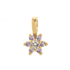 Pendant Necklace Glass Zircon Copper Electroplating Hexagonal Round Shape Birthstone December