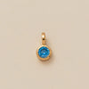 Pendant Necklace Glass Zircon Copper Electroplating Hexagonal Round Shape Birthstone December