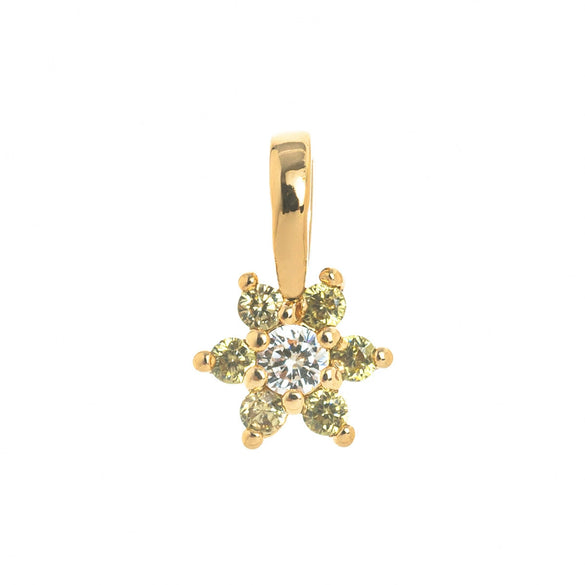 Pendant Necklace Glass Zircon Copper Electroplating Hexagonal Round Shape Birthstone December