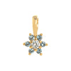 Pendant Necklace Glass Zircon Copper Electroplating Hexagonal Round Shape Birthstone December